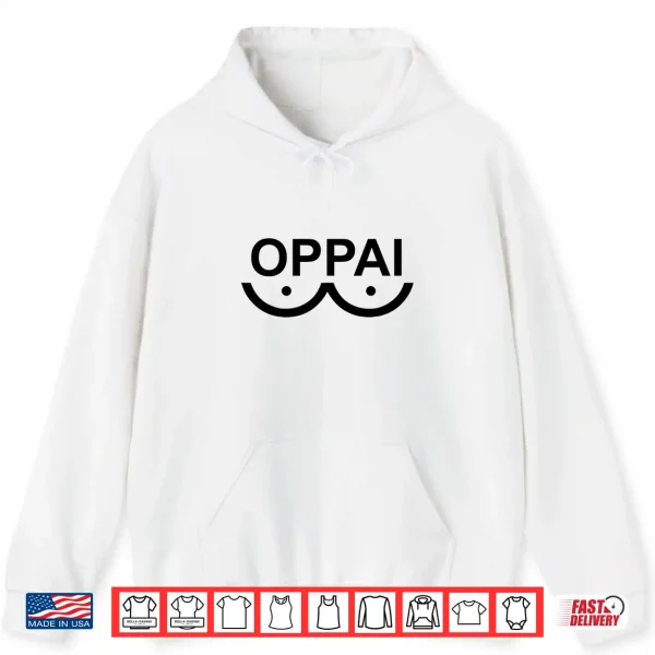 Hoodie Oppai Anime Fan Manga Graphic Shirt