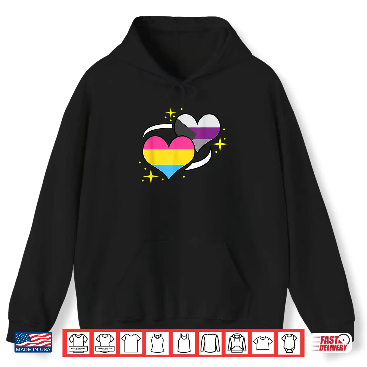 Pan Demisexual Flag Heart Panromantic Demisexual Shirt Pan Demisexual Flag Heart Panromantic Demisexual Shirt
