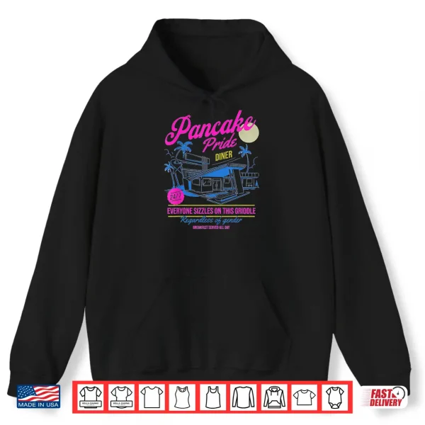 Hoodie Pancake Pride Pansexual Flag Subtle Pride Month Queer LGBT Shirt