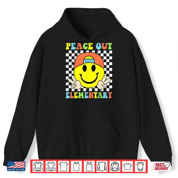 Hoodie Peace Out Elementary Last Day Of School Graduation Shirt