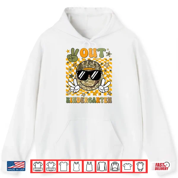 Hoodie Peace Out Kindergarten Camo Last Day Graduation Shirt