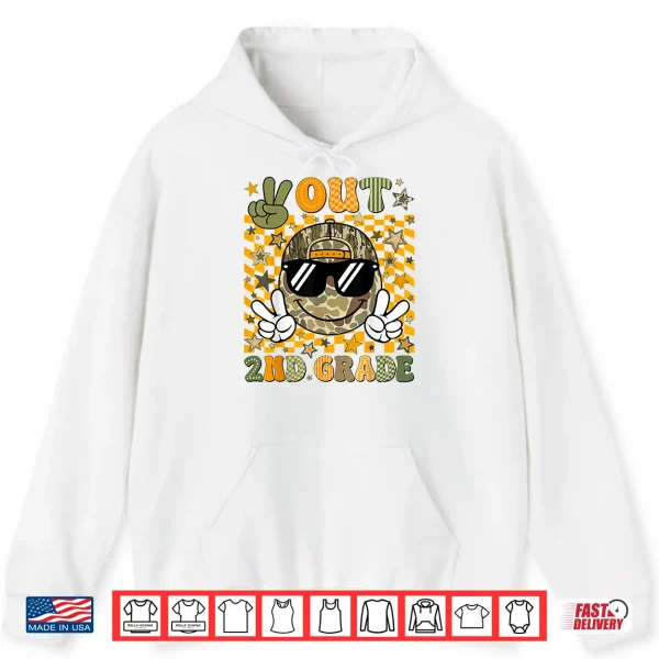 Hoodie Peace Out Second Grade Second Camo Last Day Graduation Shirt