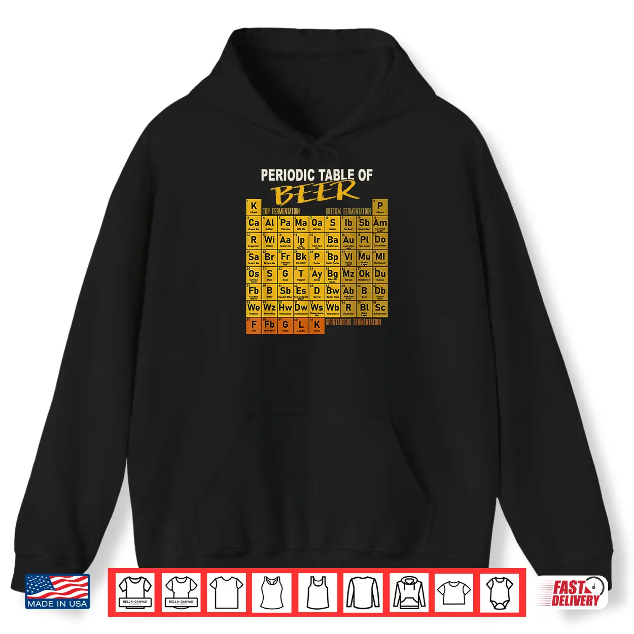 Periodic Table Of Beer Craft Beer Style Brewery Shirt Periodic Table Of Beer Craft Beer Style Brewery Shirt