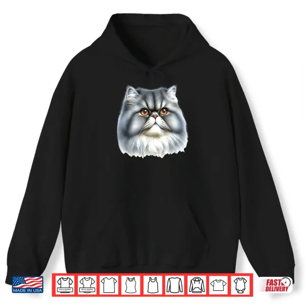 Hoodie Persian Cat Portrait Shirt
