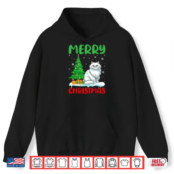 Hoodie Persian Cat Tree Xmas Sweater Men Women Ugly Christmas Shirt