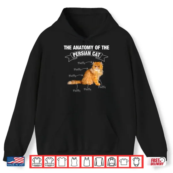 Hoodie Persian cat Persian cats anatomy Shirt