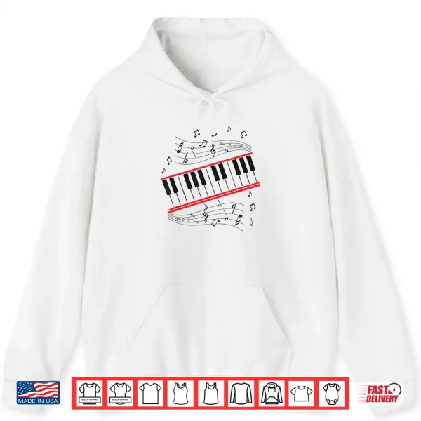 Hoodie Piano Beat it Music Cosplay Funny Music Idea Shirt