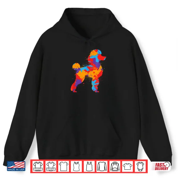 Hoodie Poodle Dog Colorful Dogs Owner Girls Boys Poodles Shirt