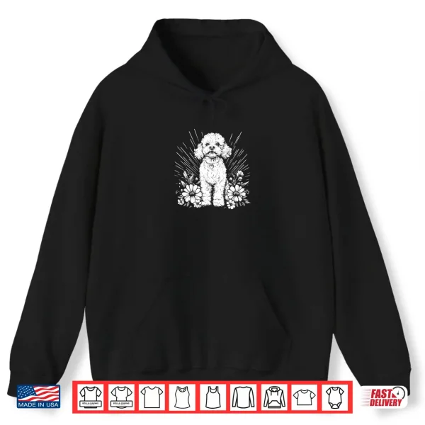 Hoodie Poodle Dog Lover Retro Style Tattoo Shirt