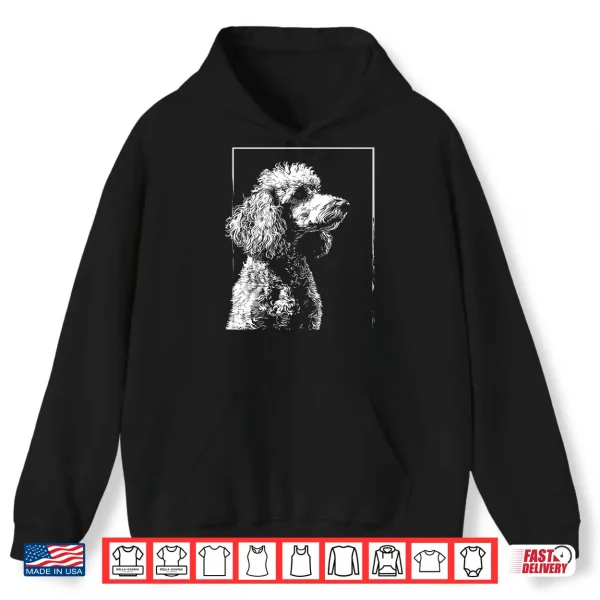 Hoodie Poodle Motif Pet Art Dog Poodle Shirt for Men Women Kids