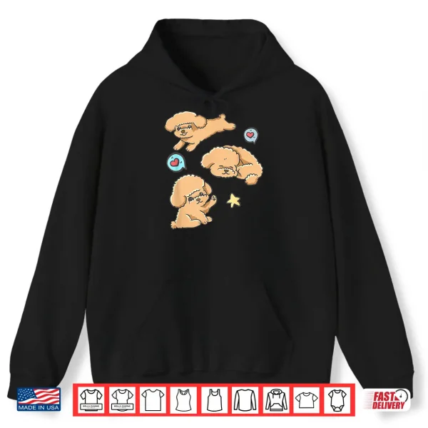 Hoodie Poodle Puppy Dog Cute Kawaii Anime Kawaii Japan Men Women Kids Shirt