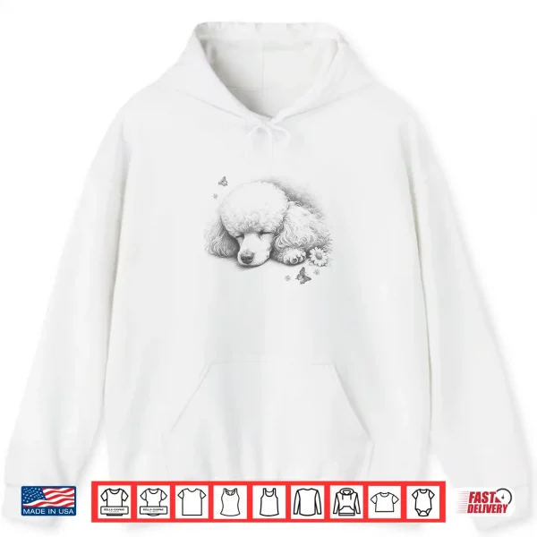 Hoodie Poodle Sleeping Design For Men And Women Shirt