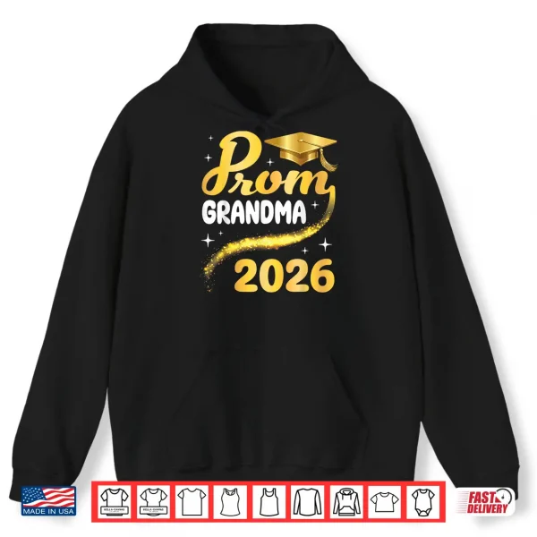 Hoodie Prom Relative 2026 Senior Graduation Class Of School Gold Cap Shirt