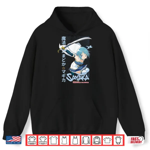 Hoodie Puella Magi Madoka Magica Sayaka Miki Anime Shirt