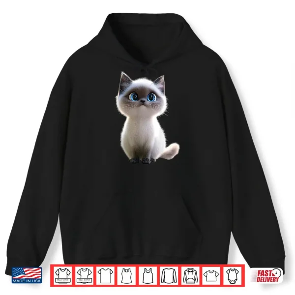 Hoodie Ragdoll Cat Cat Mom Kitten Meow Cute Ragdoll Cats Shirt