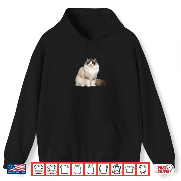 Hoodie Ragdoll Cat Design Beautiful Feline Shirt
