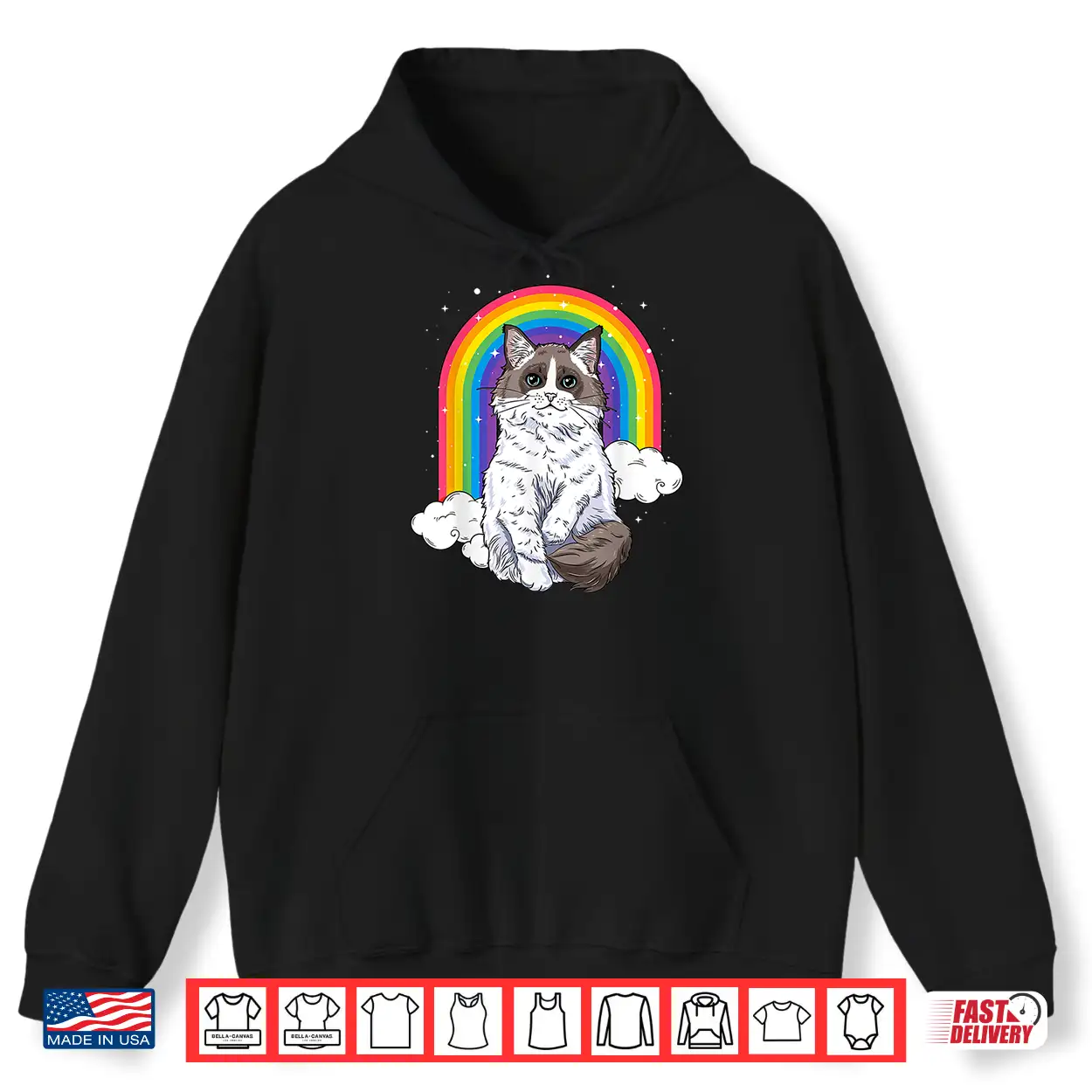 Ragdoll Cat Rainbow Galaxy Kitten Space Kitty Lover Gift Shirt Ragdoll Cat Rainbow Galaxy Kitten Space Kitty Lover Gift Shirt