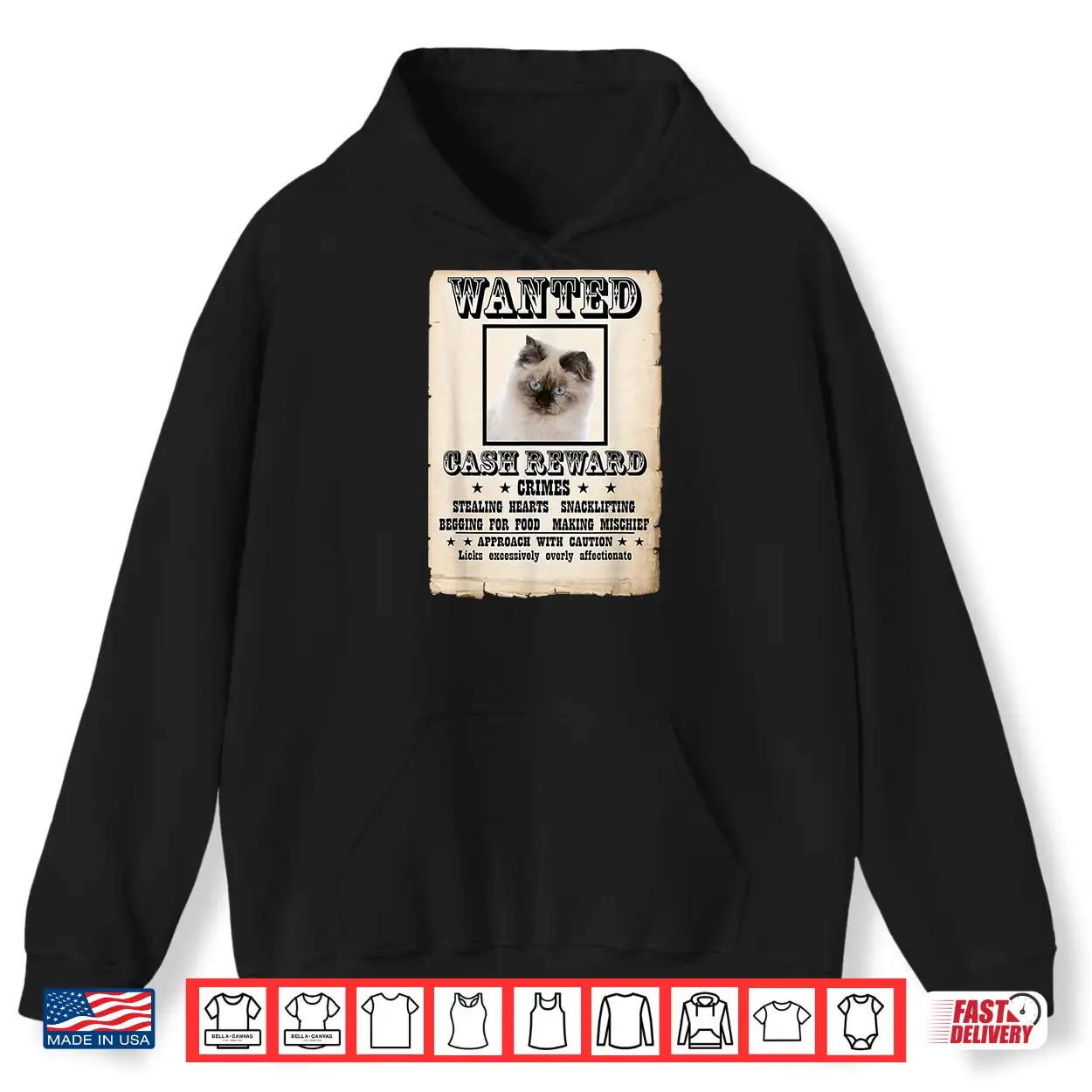Ragdoll Kitten Wanted Poster Cat Shirt Ragdoll Kitten Wanted Poster Cat Shirt