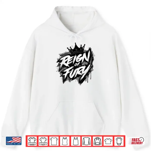 Hoodie Reign of Fury Martial Arts Combat Graphic Design Shirt