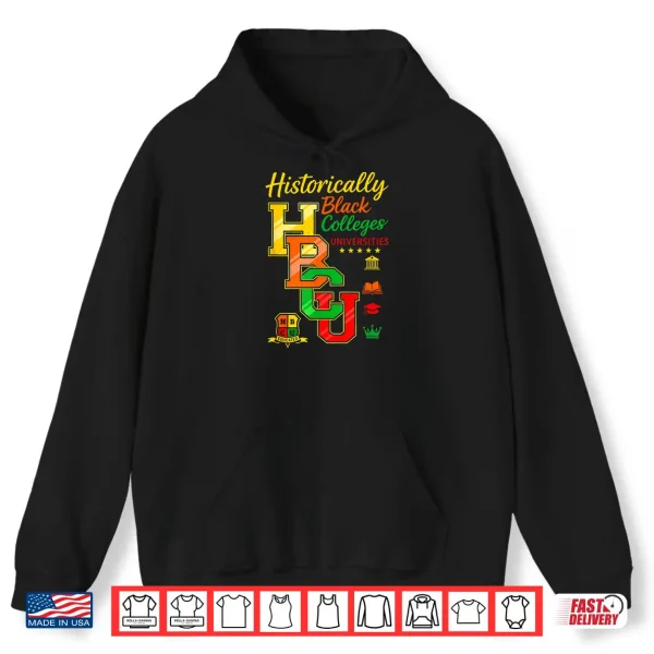 Hoodie Retro Rooting for Every HBCU Black History Afrocentric Shirt