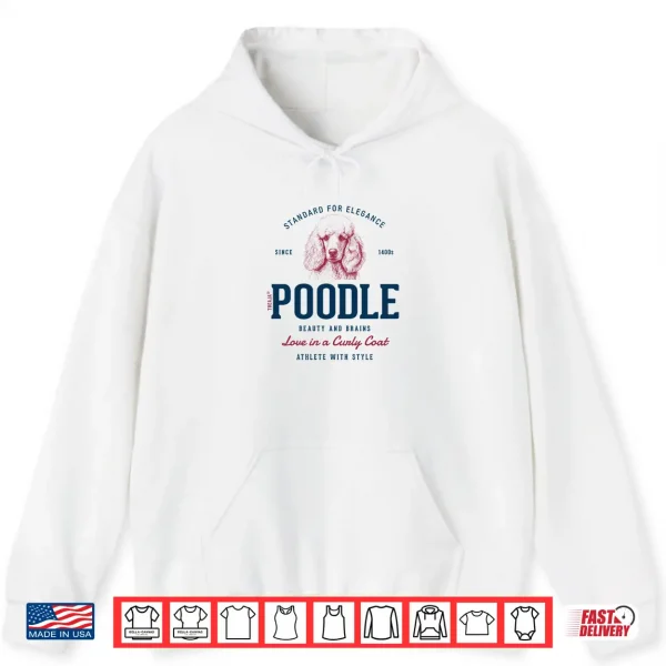 Hoodie Retro Styled Vintage Poodle Shirt