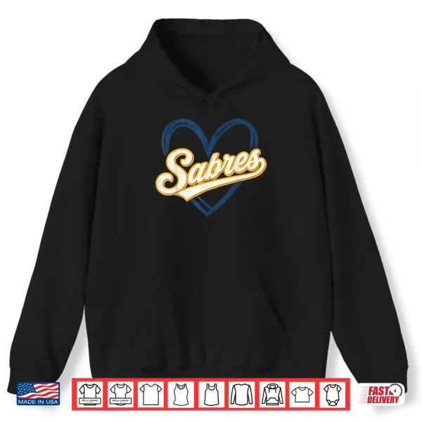 Hoodie Sabres Name Retro Vintage Gift for Men Women Boy Girl Shirt