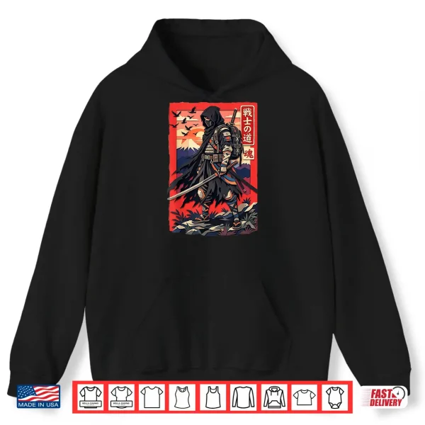 Hoodie Samurai Warrior Katana Art Shirt