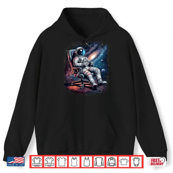 Hoodie Space Astronaut Gaming System Planets Astronaut Gamer Shirt