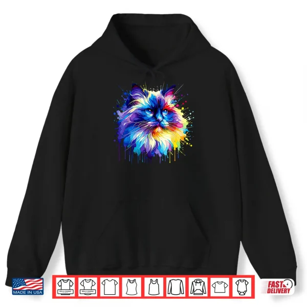 Hoodie Splash Art Ragdoll Cat Ragdolls Puppy Cats Shirt