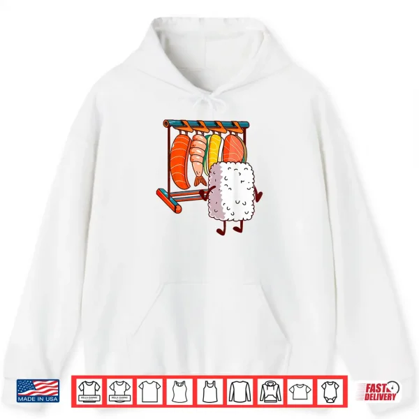 Hoodie Sushi Japanese Food Sushi Wardrobe Anime Sushi Wardrobe Shirt