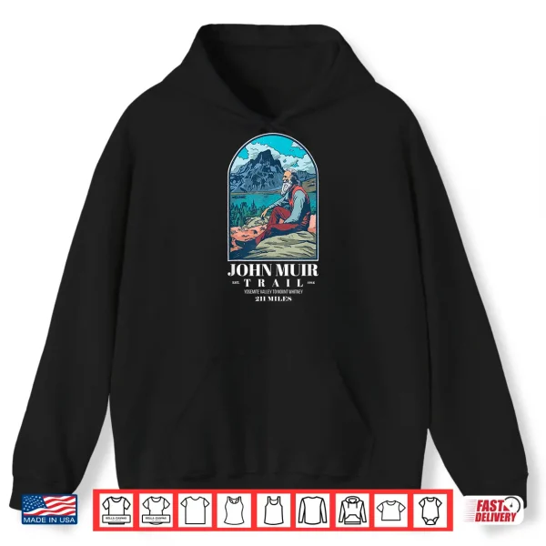 Hoodie Thru Hiking Souvenir Backpacking John Muir Trail Shirt