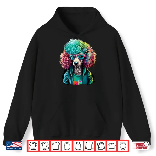 Hoodie Tie Dye Poodle Dog Owner Puppy Lover Pet Breeder Shirt
