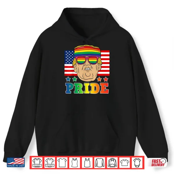Hoodie Trump LGBT Gay Pride Month Lesbian Bisexual Transgender Tee Shirt