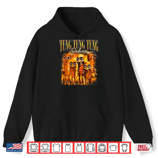 Hoodie Tung Tung Tung Sahur is Calling Funny Italian Brainrot Meme Shirt