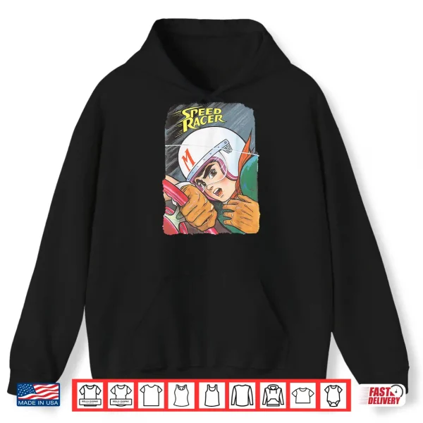 Hoodie US Speed Racer Logo Close 01 White Shirt