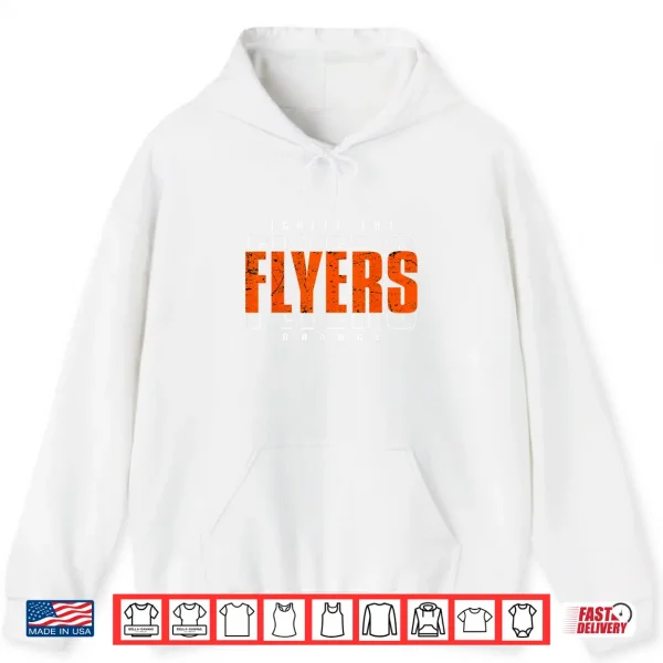 Hoodie Vintage Flyers Ignite The Orange Retro Shirt