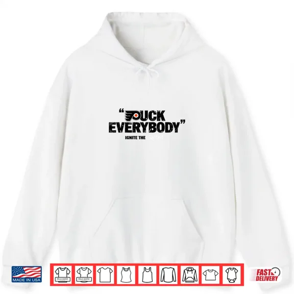 Hoodie Vintage Puck Everybody Flyers Design Shirt