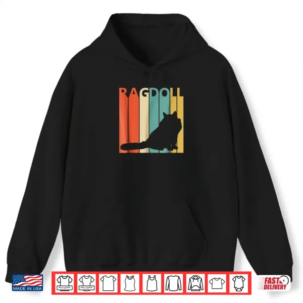 Hoodie Vintage Ragdoll Cat Shirt Cat Owner Tshirt Gift