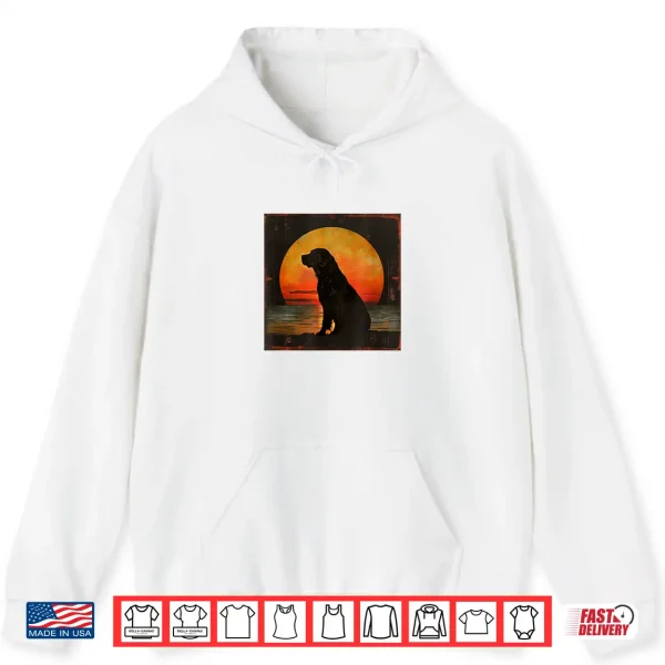 Hoodie Vintage Sunset Labrador Retriever Shirt