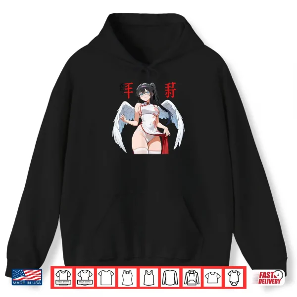 Hoodie Waifu Sexy Anime Girl Angel Devil Wings Japanese Art Shirt