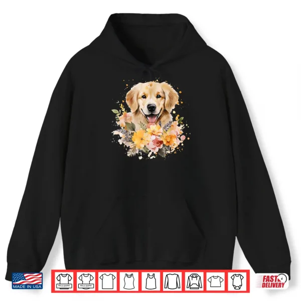 Hoodie Watercolor Golden Retriever Shirt