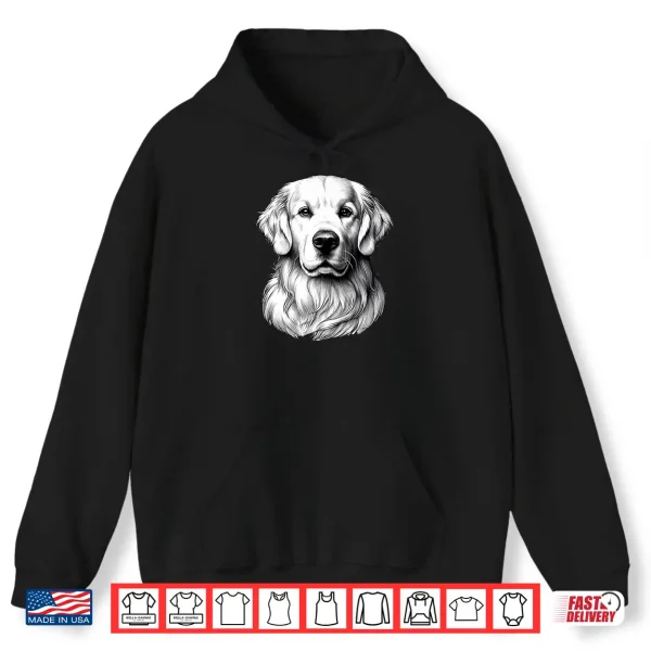 Hoodie White English Cream Golden Retriever Dog Mom Puppy Shirt