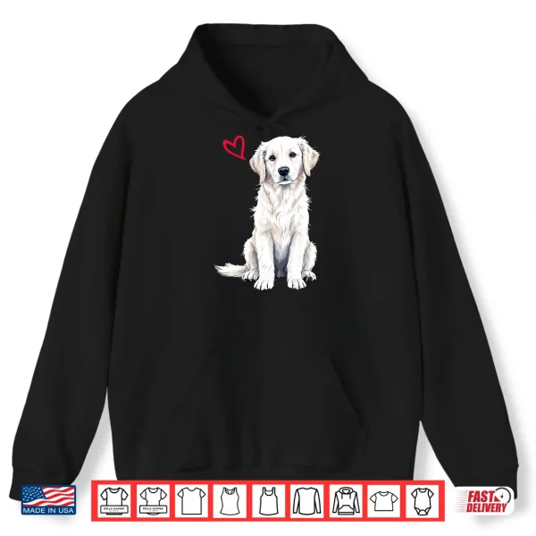 Hoodie White English Cream Golden Retriever Shirt