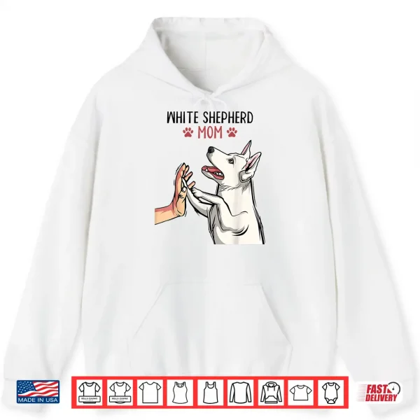 Hoodie White German Shepherd Mom Dog Girls Women Shirt