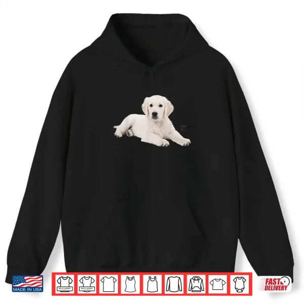 Hoodie White Labrador Retriever Yellow Love Lab Mom Dog Shirt