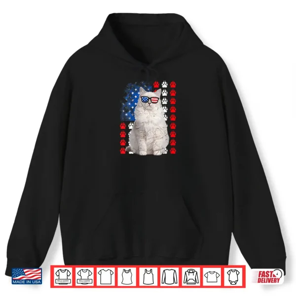 Womens Funny Ragdoll Cat Paws Usa Flag Indepedence Day 4Th Of July Shirt 1 Hoodie Womens Funny Ragdoll Cat Paws USA Flag Indepedence Day 4th Of July Shirt