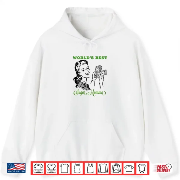 Hoodie Womens Worlds Best Sugar Momma Mothers Day Adult Graphic Shirt