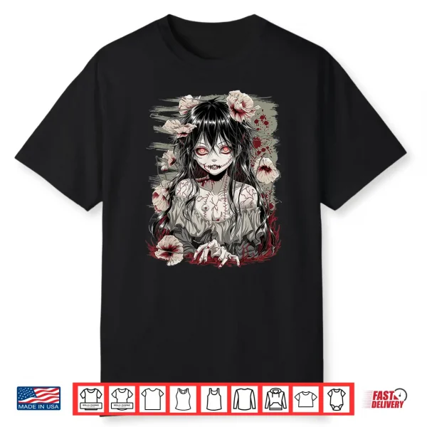 Horror Anime Girl Manga Creepy Japanese Kawaii Aesthetic Shirt