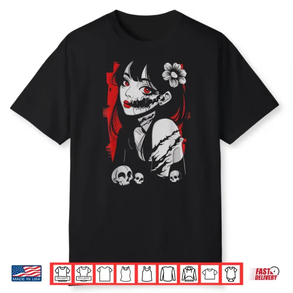 Horror Anime Manga Japan Kawaii Goth Gifts For Men Women Kid Shirt