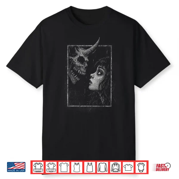 Horror Creepy Demon Monster Anime Manga Alt Scary Goth Girl Shirt